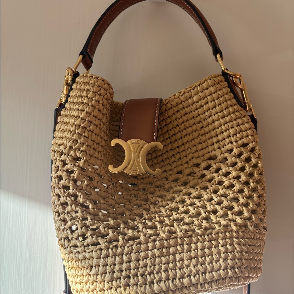 Celine Brown Woven Women Bag